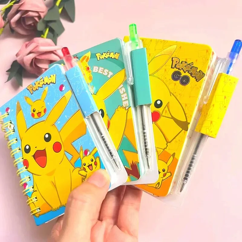 Laptop Accessories For Girls - ポケモン ピカチュウ ノートブック ペンセット付き、かわいい日記帳、女子学生、子供向け、文具ギフトボックス、学用品