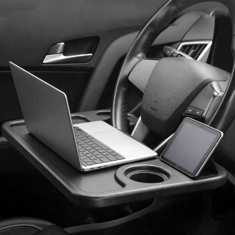 Laptop Accessories Organizer - 車のステアリングホイールテーブルユニバーサルステアリングホイールマウントラップトップタブレット多機能ダイニングデスクホルダーポータブルインテリアパーツ