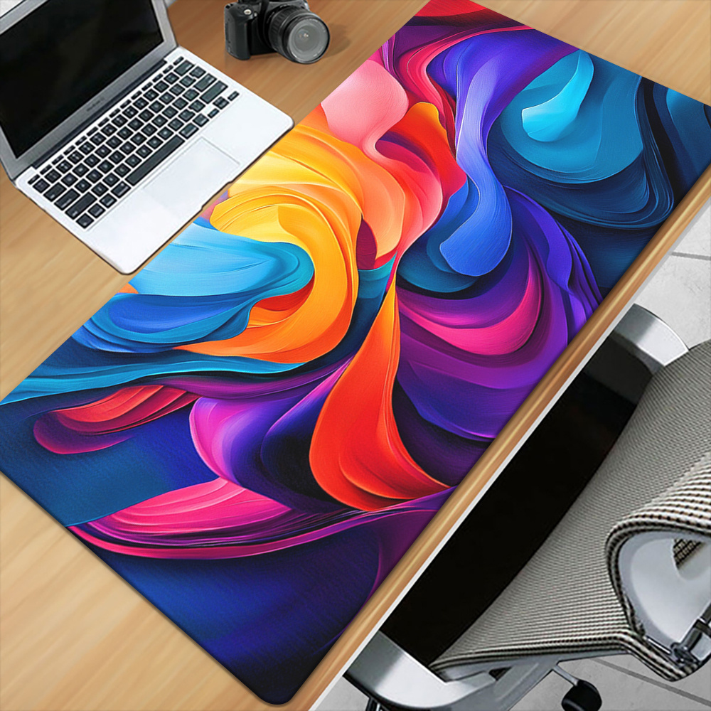 Laptop Accessories Brand - ブランドモダンデジタルマウスパッドアイアンアートゲーミングマット滑り止めゴムオフィスPCゲーマーラップトップデスクパッドキーボードアクセサリー