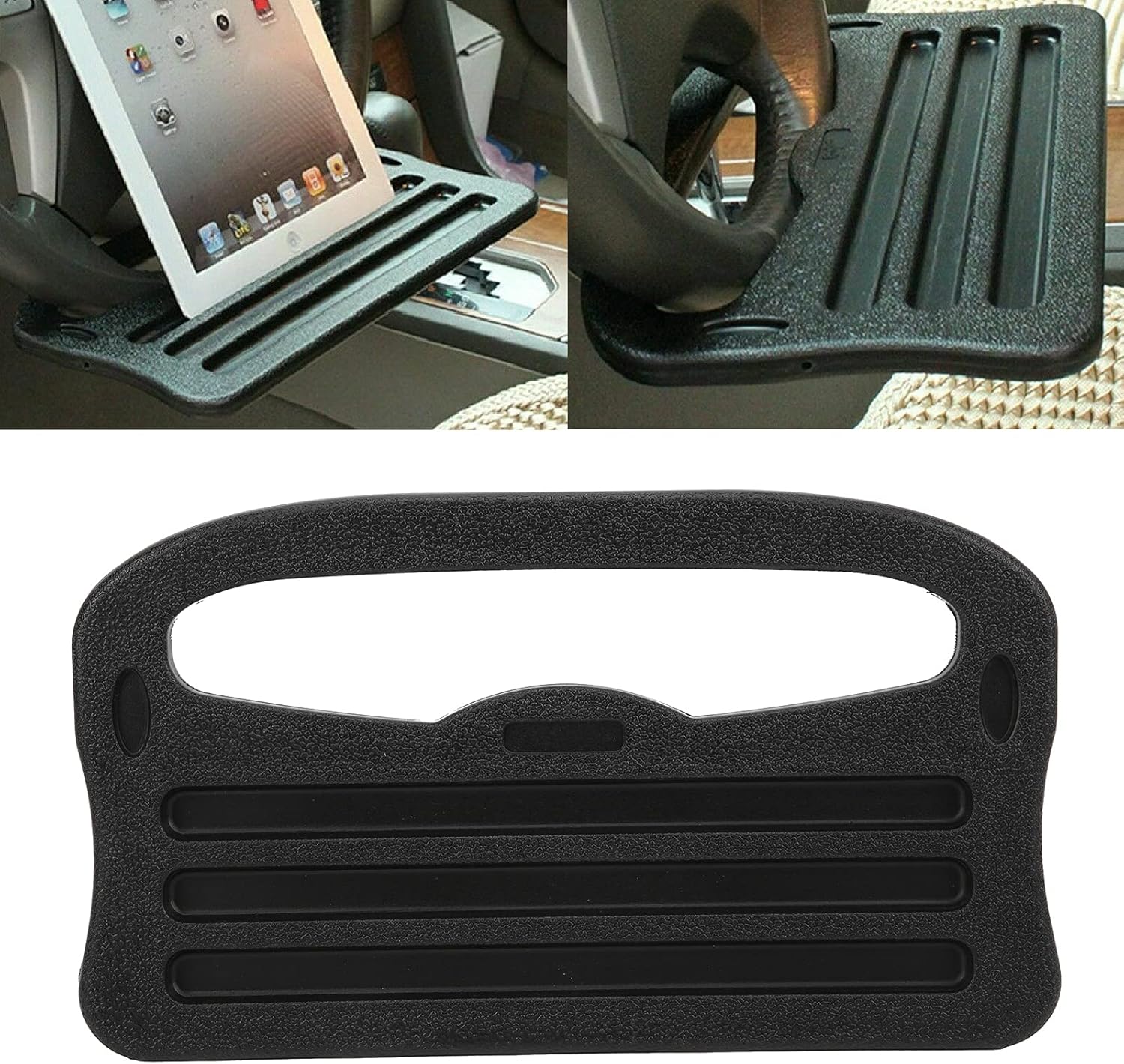 Laptop Accessories Organizer - 2in1 車のステアリングホイールトレイ自動車インテリア収納オーガナイザーアクセサリーラップトップタブレット IPad ノートブック車旅行テーブル用