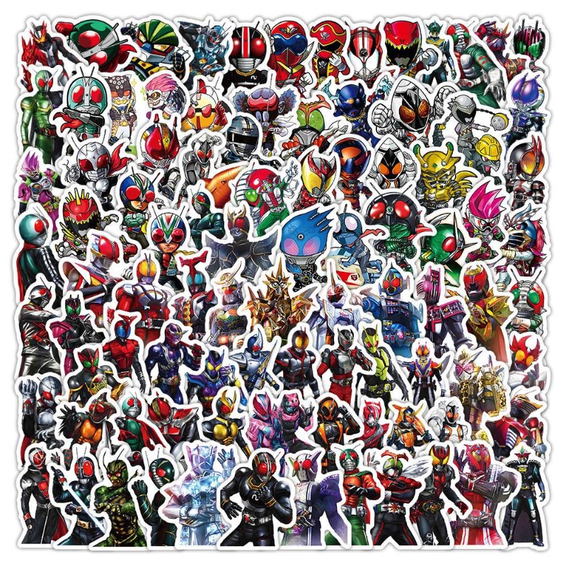 Laptop Accessories - 103 個仮面ライダーインス美的かわいい漫画ステッカー防水 DIY アニメグッズデカールノートブックラップトップデスクトップ装飾用