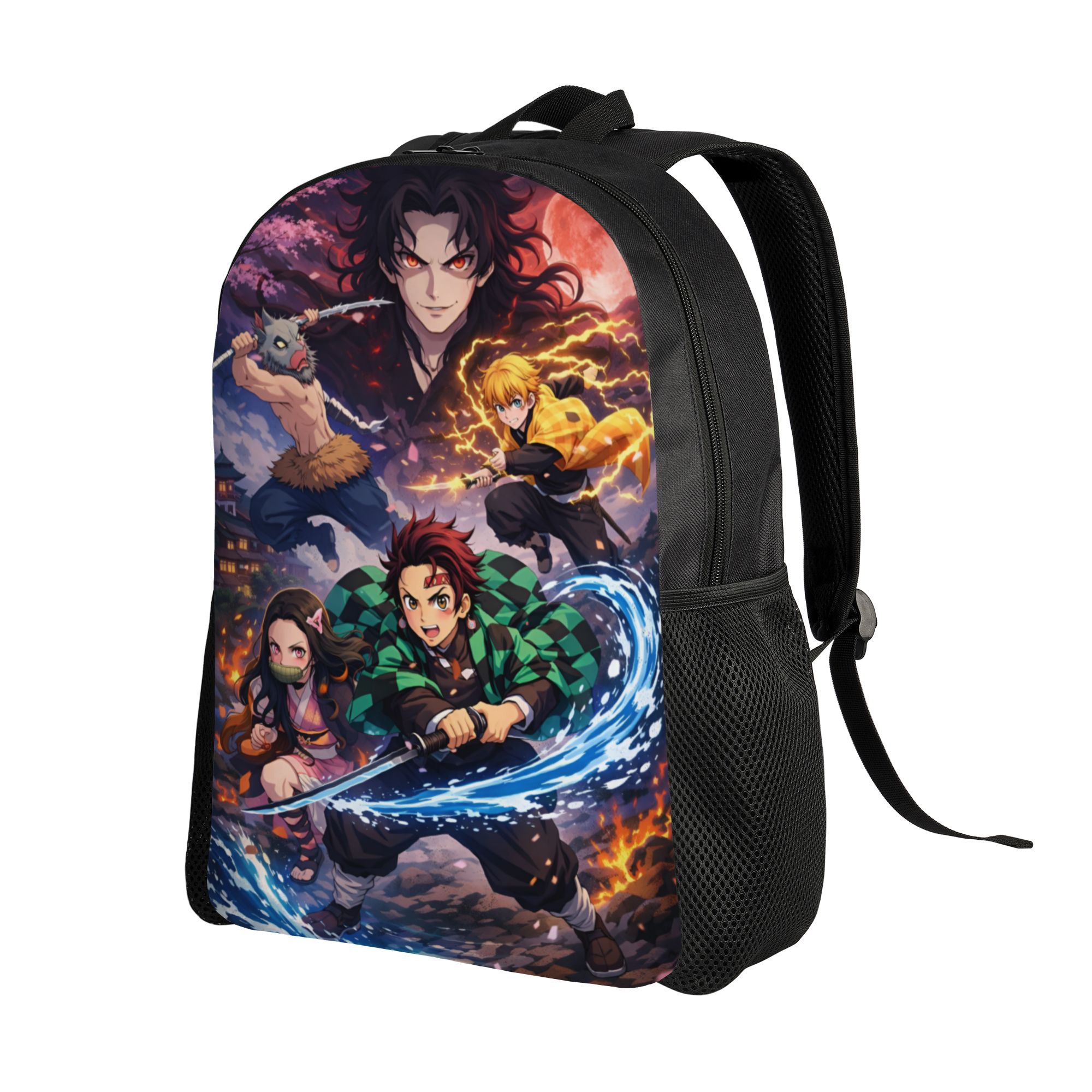 D-デーモンスレイヤーズ旅行バックパック女性男性学校ラップト - Laptop Accessories For Girls のレビューと価格