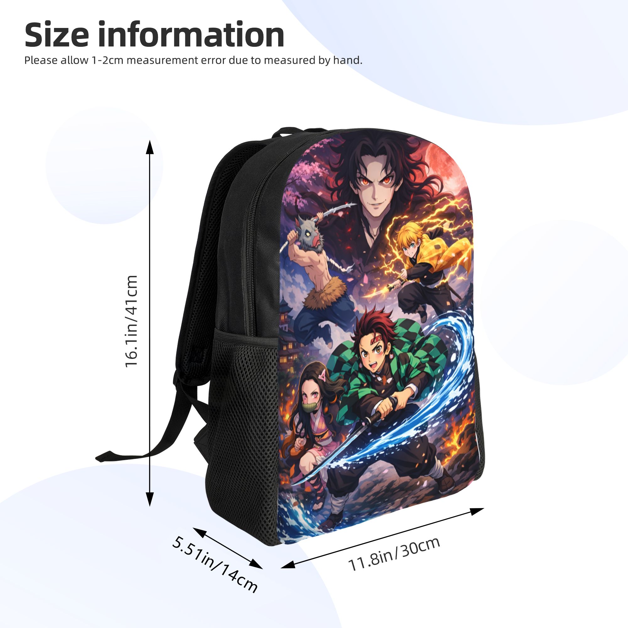 D-デーモンスレイヤーズ旅行バックパック女性男性学校ラップト - Laptop Accessories For Girls のレビューと価格