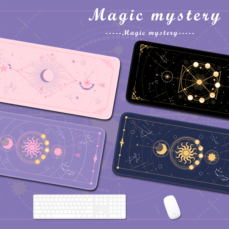 魔法の月の星が付いたゲームマウスパッド,大きいサイズ,紫,か - Laptop Accessories For Girls のレビューと価格