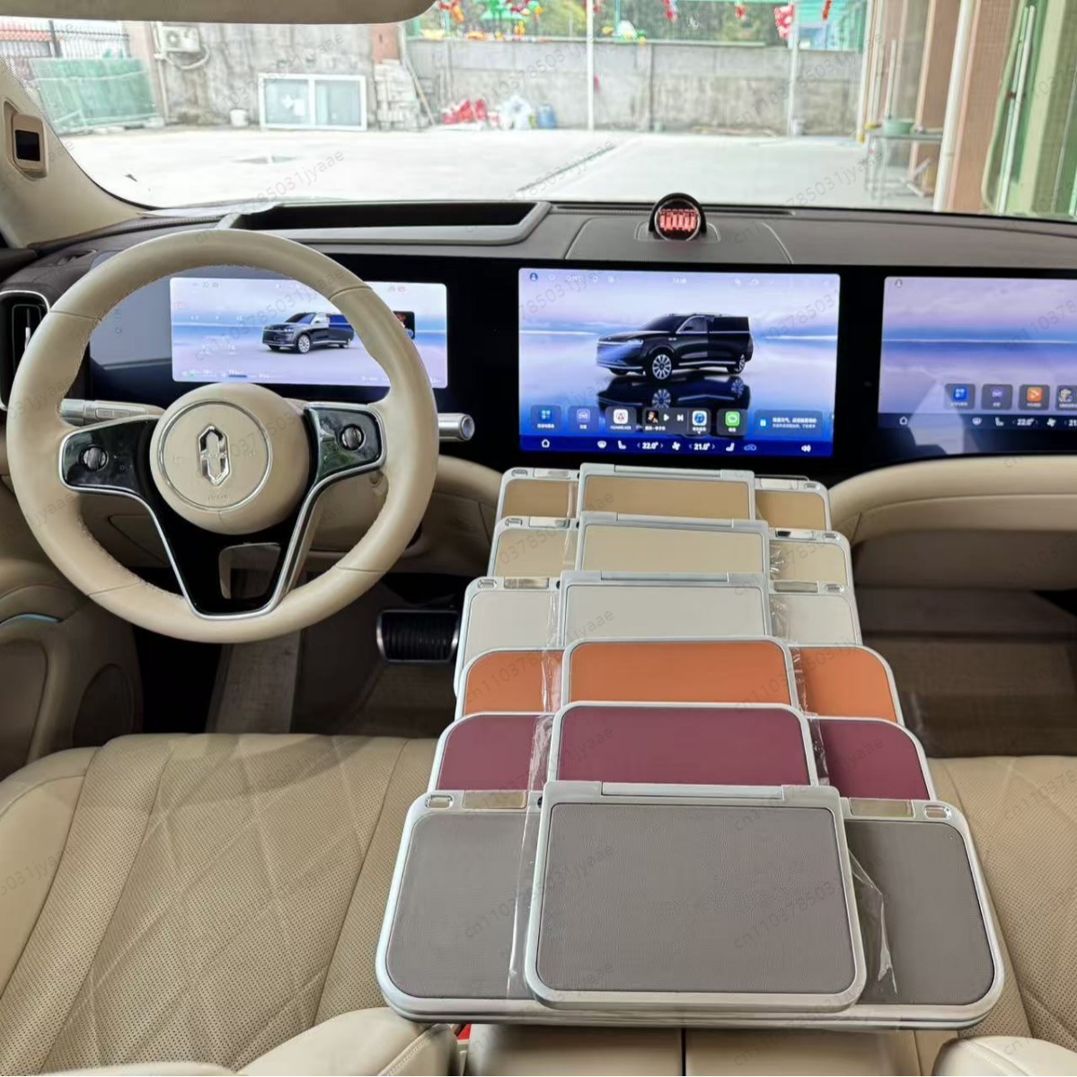 新型車用折りたたみ式トレイテーブル、後部座席運転者向けポータ - Laptop Accessories Organizer のレビューと価格