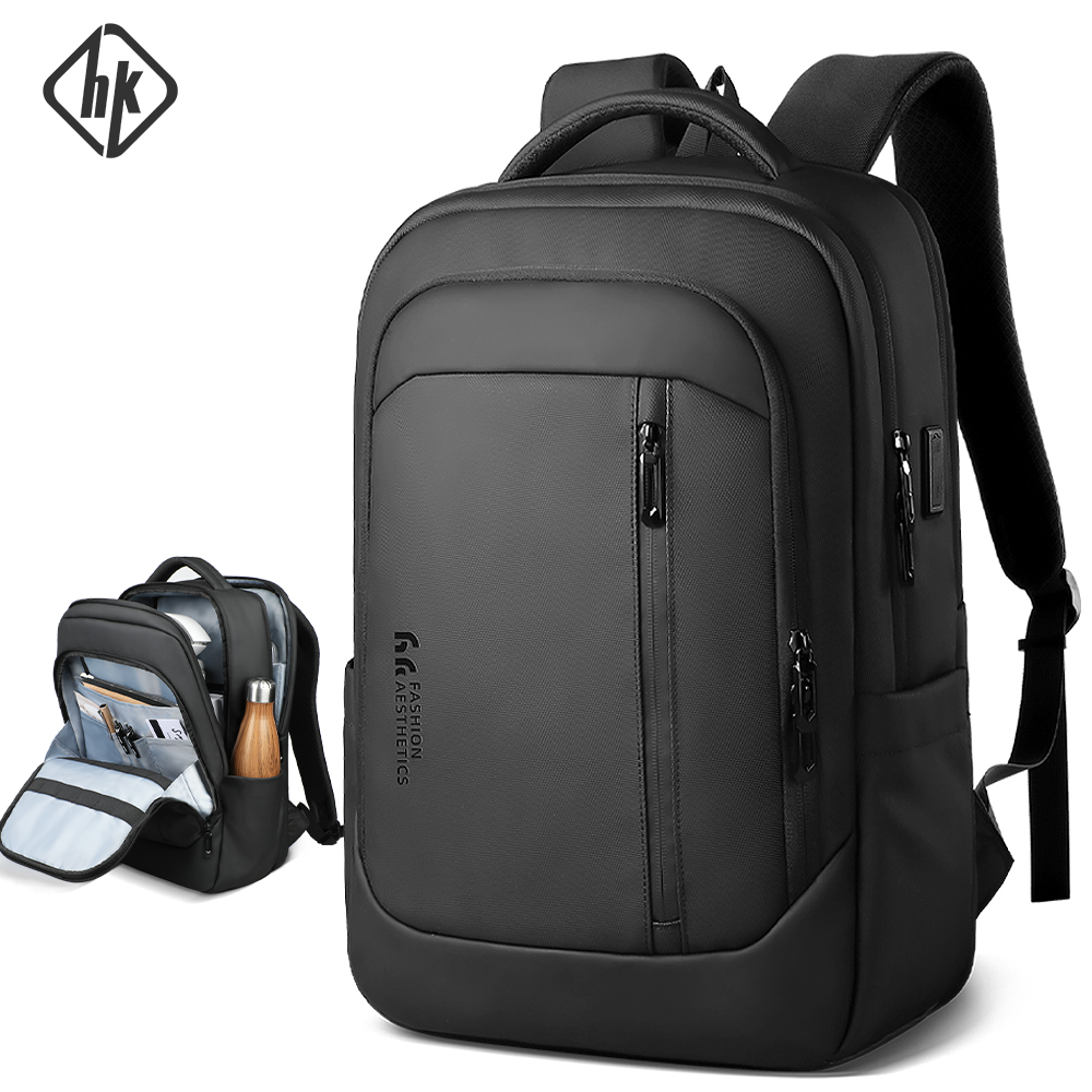 HK新デザイン旅行バックパック メンズ 大型ビジネスバックパ - Laptop Accessories Organizer のレビューと価格