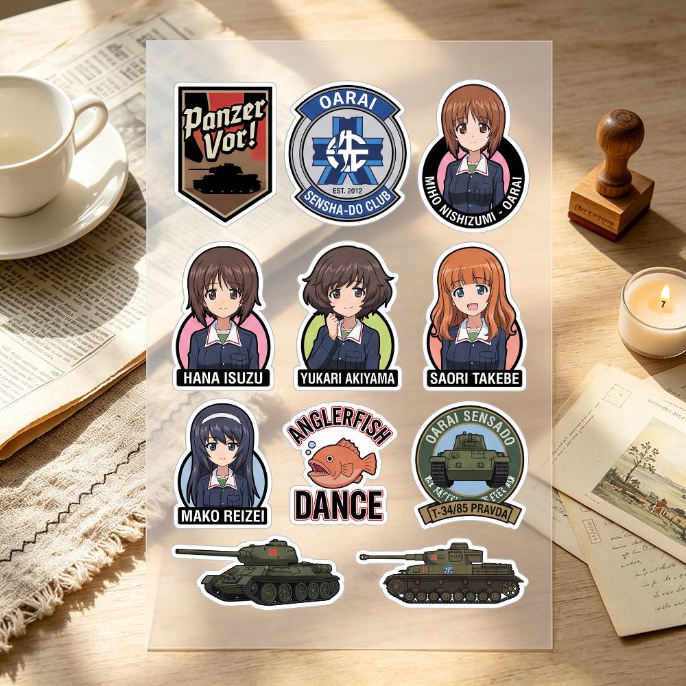 アニメガールズアンズパンツァーバイクステッカー車体ビニールス - Laptop Accessories For Girls のレビューと価格