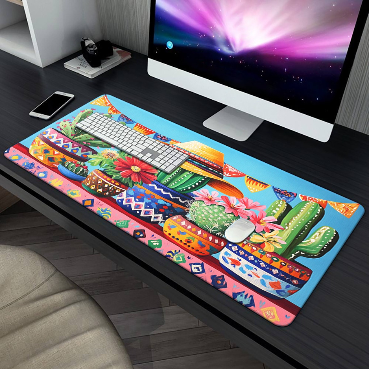 ブランドサボテンマウスパッドゲーミングデスクマット滑り止めゴ - Laptop Accessories Brand のレビューと価格