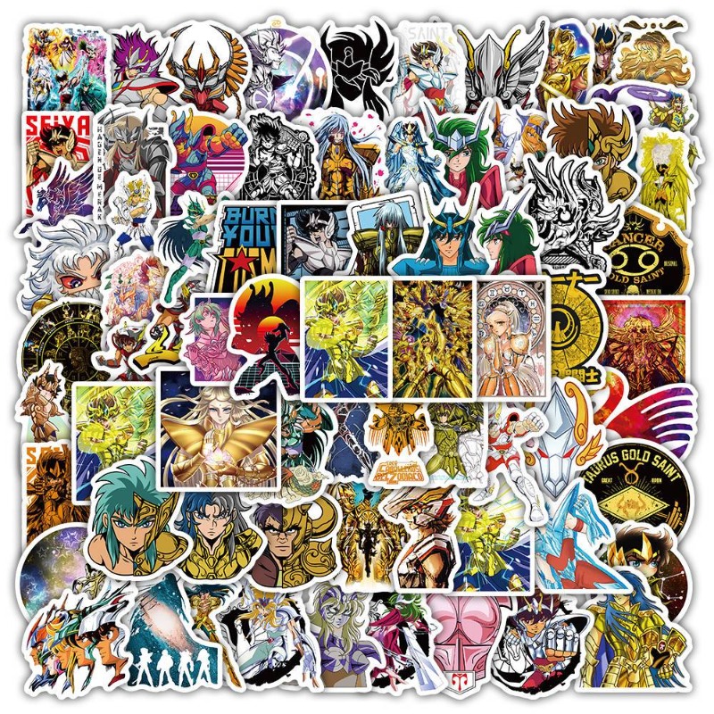 101 個聖闘士星矢アニメステッカー漫画キャラクター DIY - Laptop Accessories のレビューと価格