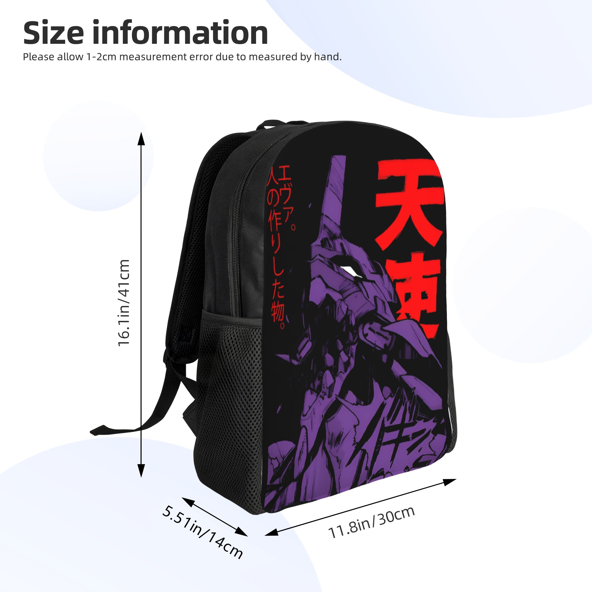 カスタム E-エヴァンゲリオン バックパック女性男性大学学生 - Laptop Accessories Bag For Men のレビューと価格