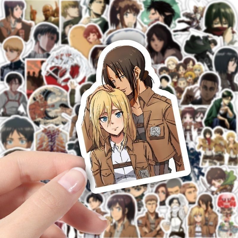 60枚入り 進撃の巨人 アニメステッカー かわいい 防水デカ - Laptop Accessories のレビューと価格