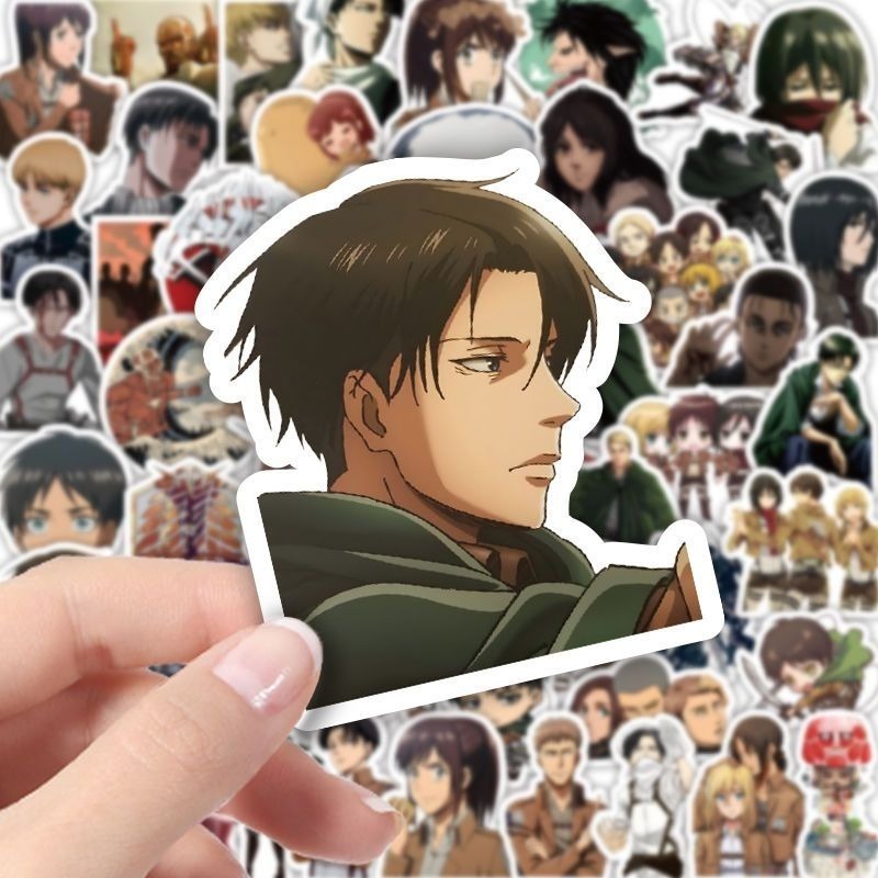 60枚入り 進撃の巨人 アニメステッカー かわいい 防水デカ - Laptop Accessories のレビューと価格
