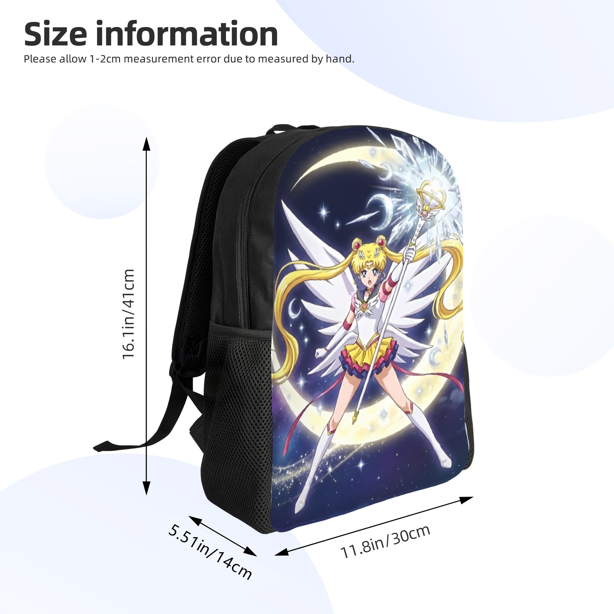 カスタム S-セーラームーンズ バックパック 女性 男性 大 - Laptop Accessories Bag For Men のレビューと価格