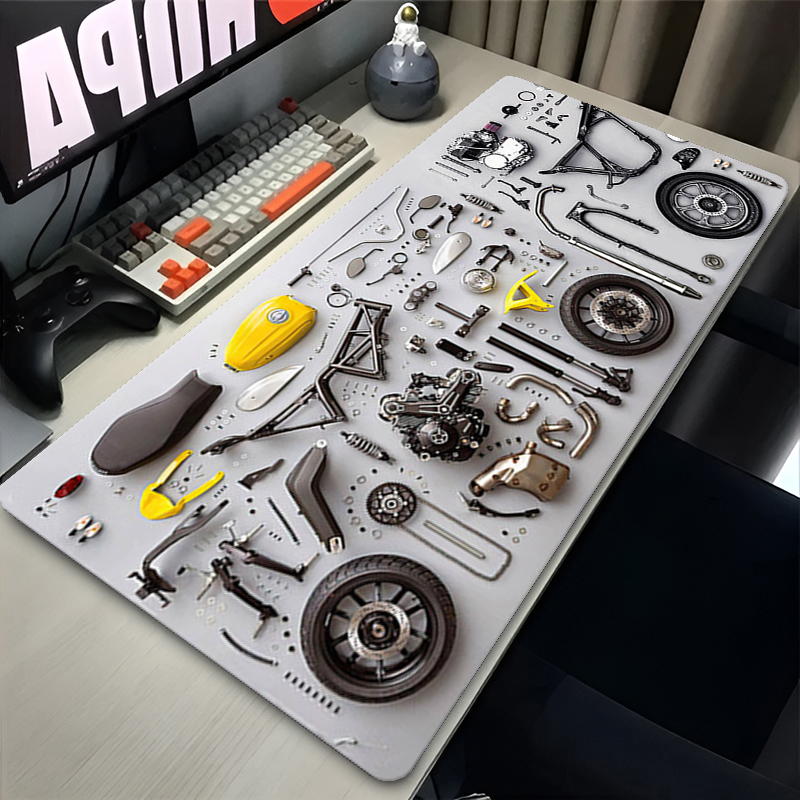 分解図 ゴム製マウスパッド マウスパッド XXL ゲームアク - Laptop Office Accessories のレビューと価格