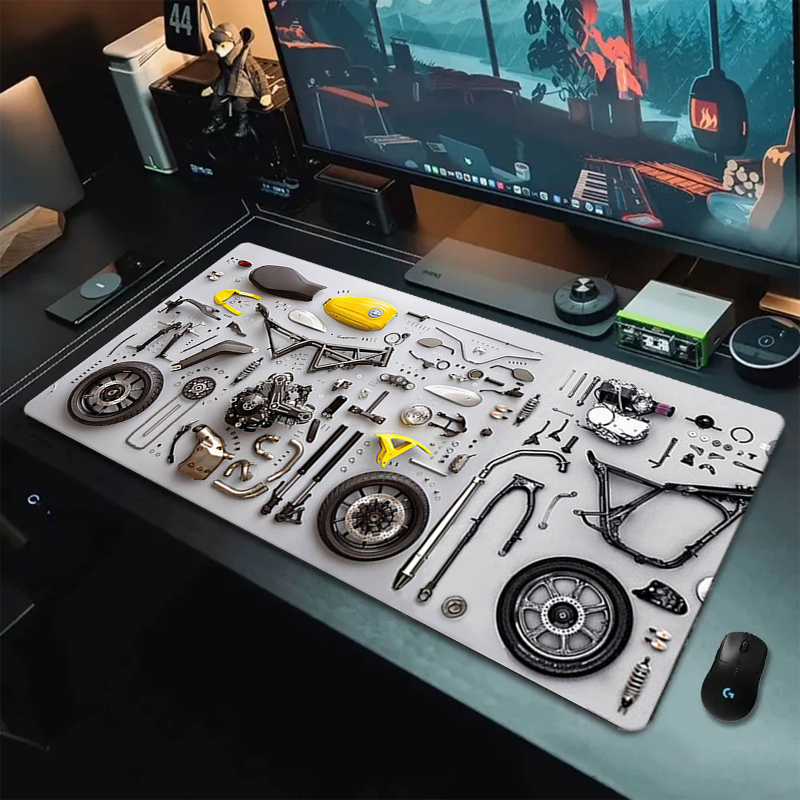 分解図 ゴム製マウスパッド マウスパッド XXL ゲームアク - Laptop Office Accessories のレビューと価格