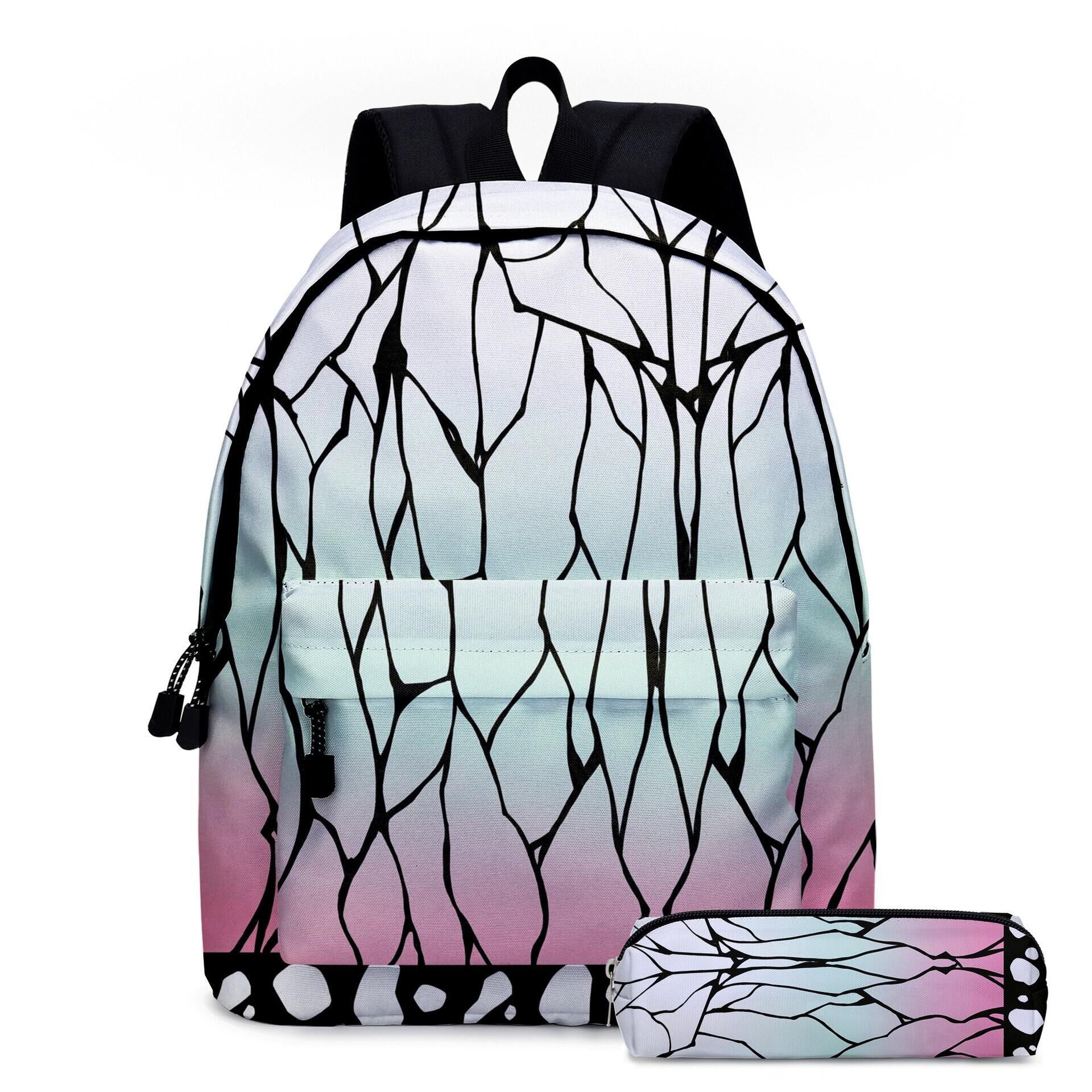 アニメデーモンスレイヤーバックパック鉛筆ケース 2 個セット - Laptop Accessories For Girls のレビューと価格
