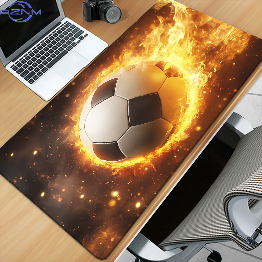 ブランドファイアーサッカーマウスパッドアイアンアートゲーミン - Laptop Accessories Brand のレビューと価格