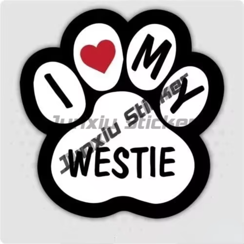 Westie ステッカー I Love My Westie  - Laptop Accessories Brand のレビューと価格