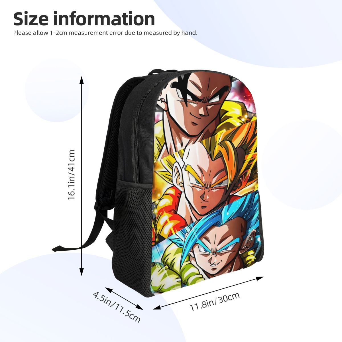 カスタマイズされた V-Vegetaes 日本アニメ目模様の - Laptop Accessories Bag For Men のレビューと価格